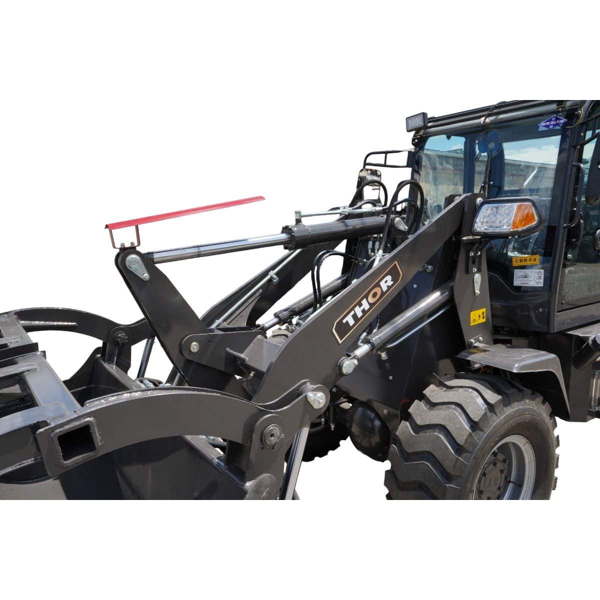 Incarcator frontal articulat WOLA 1T, 4x4, motor diesel 57CP, cupa cu gheara 0.8 m³ THOR - imagine 7