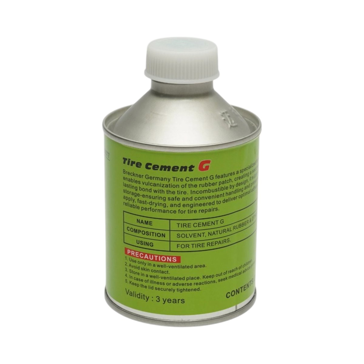 Adeziv vulcanizare la rece petice camere de aer si anvelope Tire Cement G 230ml Breckner Germany - imagine 2