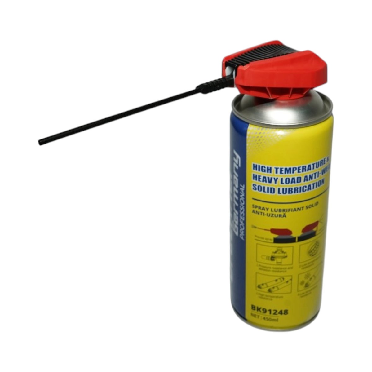 Spray lubrifiant solid antiuzura pentru sarcini grele si temperaturi inalte 450ml Breckner Germany - imagine 3