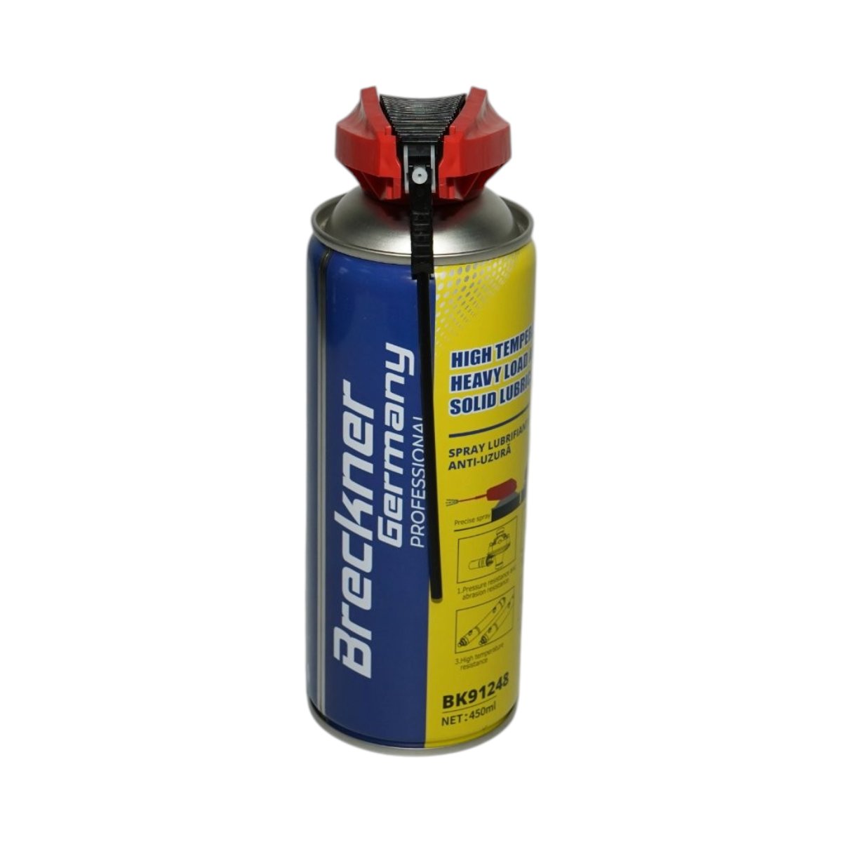 Spray lubrifiant solid antiuzura pentru sarcini grele si temperaturi inalte 450ml Breckner Germany - imagine 2