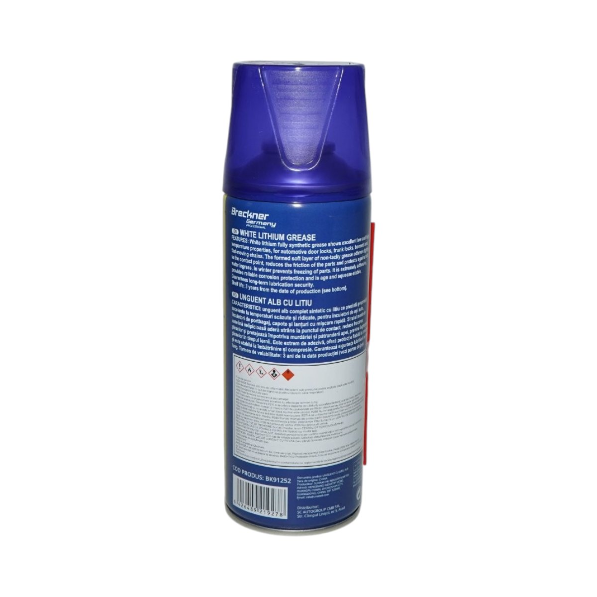 Spray vaselina lichida alba cu litiu 450ml Breckner Germany - imagine 5