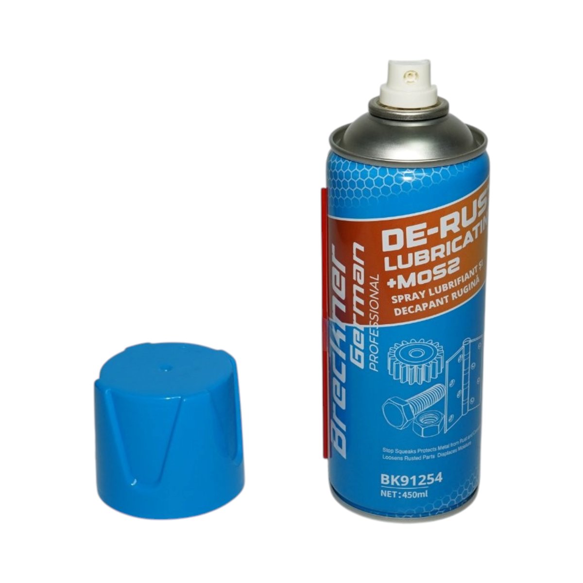 Spray decapant rugina si lubrifiant cu disulfura de molibden MoS2 450ml Breckner Germany - imagine 3