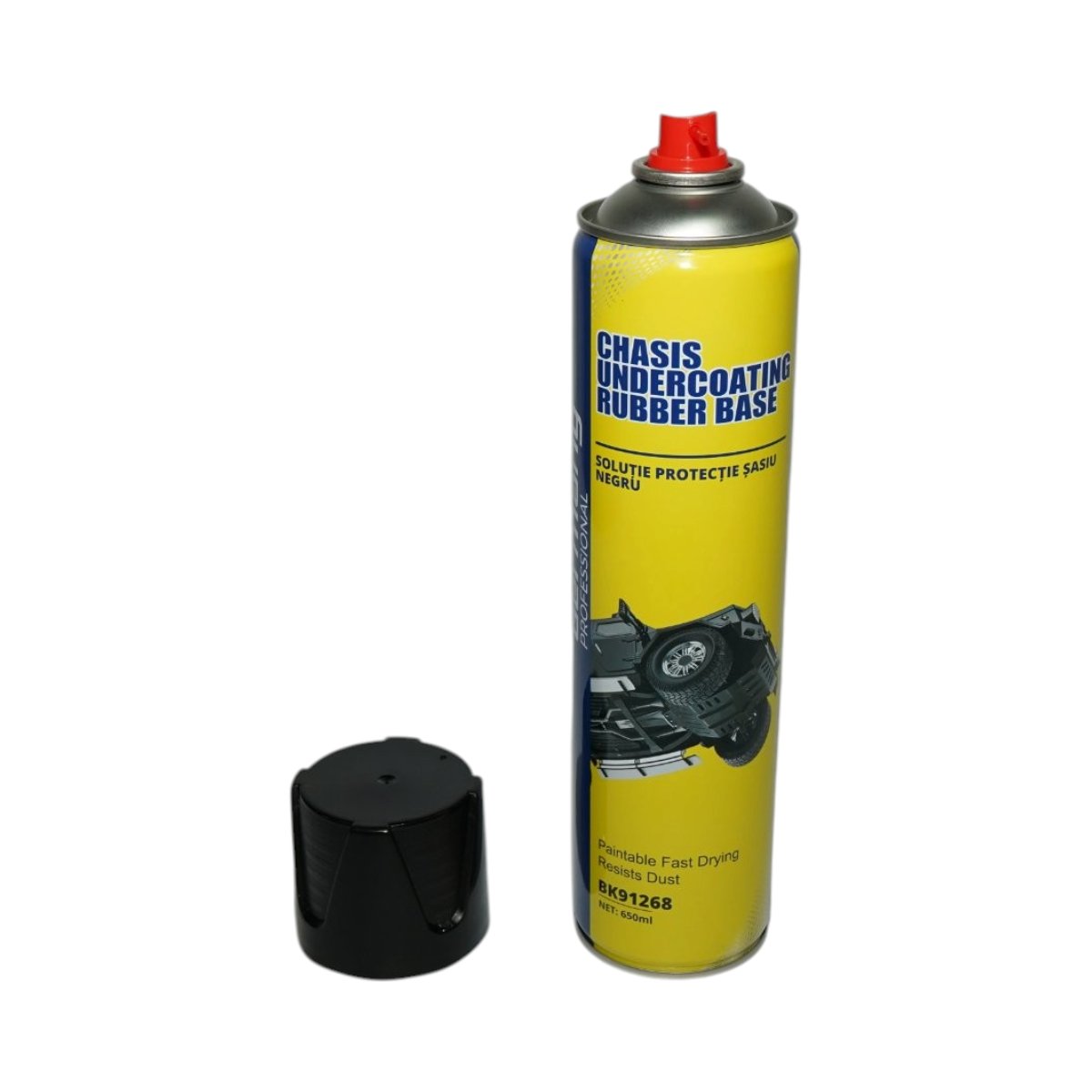 Spray anticoroziv protectie sasiu cauciucat negru 650ml Breckner Germany - imagine 2