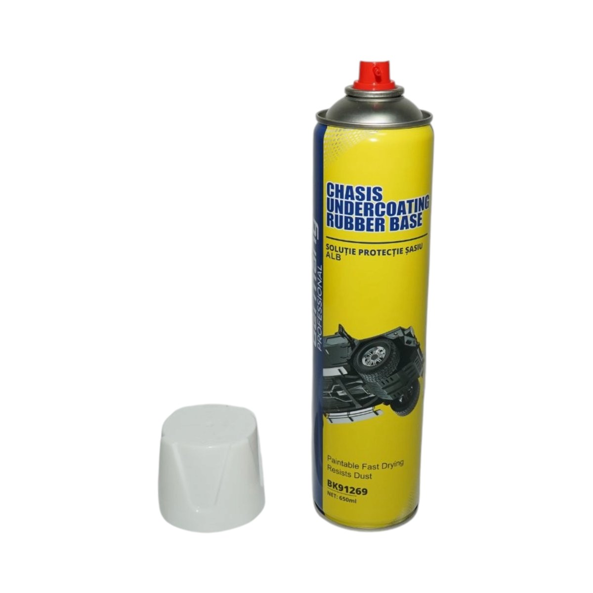 Spray anticoroziv protectie sasiu cauciucat alb 650ml Breckner Germany - imagine 2