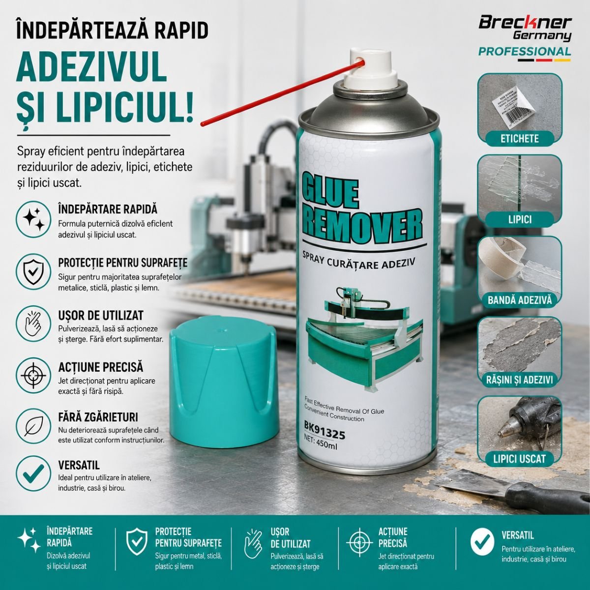 Spray indepartare adeziv si lipici 450ml Breckner Germany - imagine 2