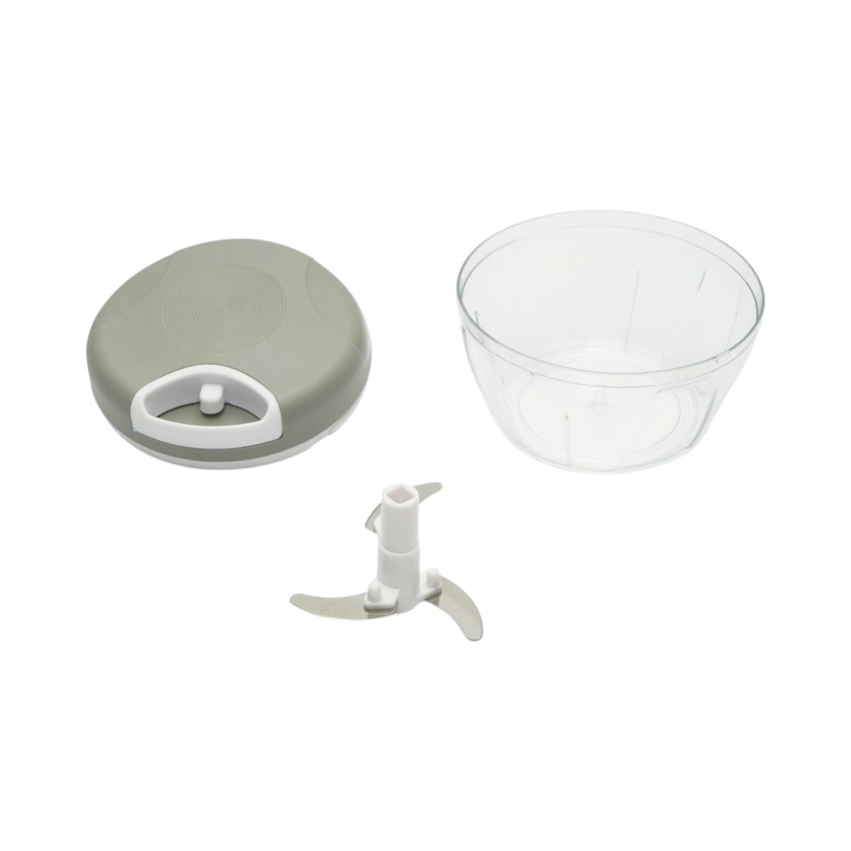 Tocator manual de legume cu sfoara, 3 lame inox, capacitate 500ml - imagine 3
