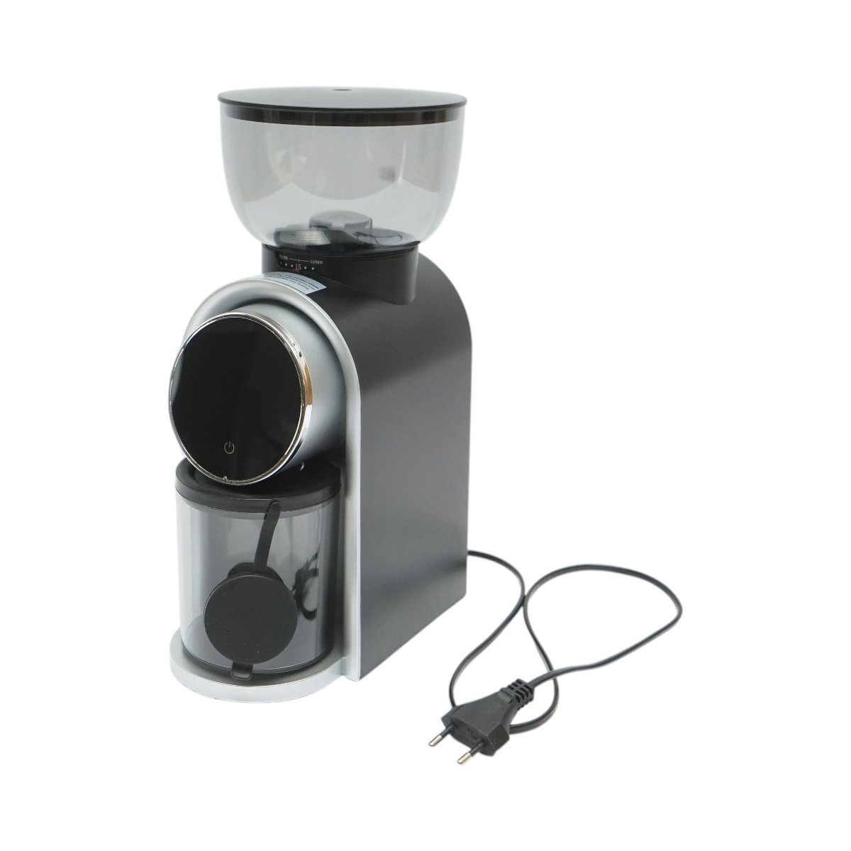 Rasnita electrica de cafea automata 150W, 220V, reglaj macinare 25 trepte, afisaj digital touch, bavuri conice, recipient boabe 250g - imagine 4