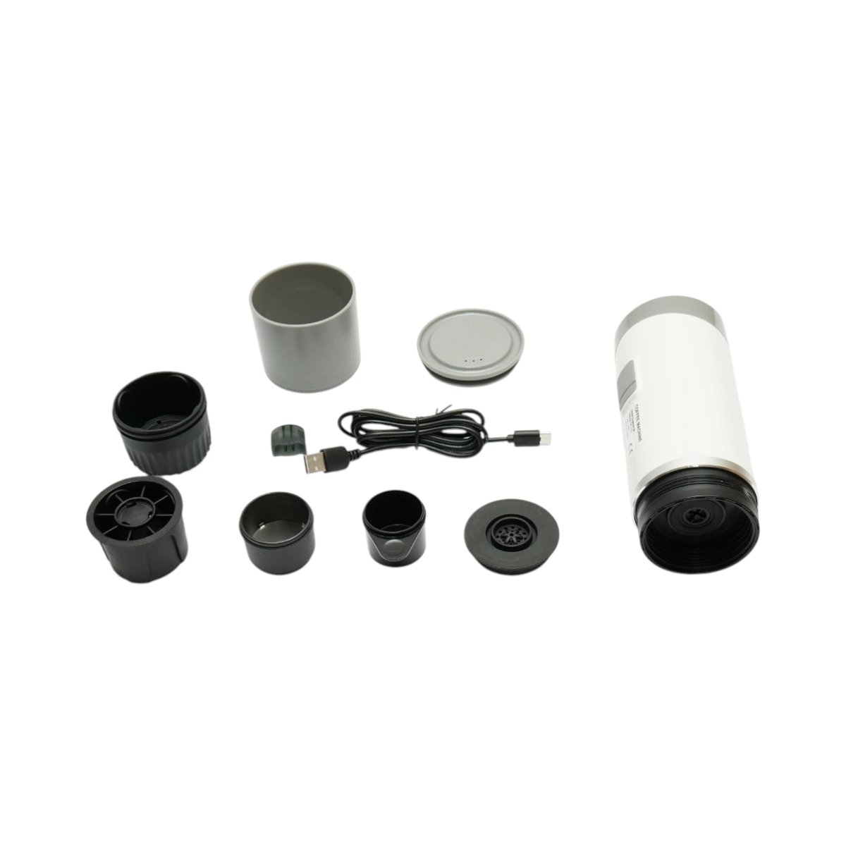 Aparat de cafea portabil cu acumulator 1800mAh, 12V, 10W, presiune 15 bar, rezervor apa 110ml, cafea macinata, capsule Nespresso - imagine 3