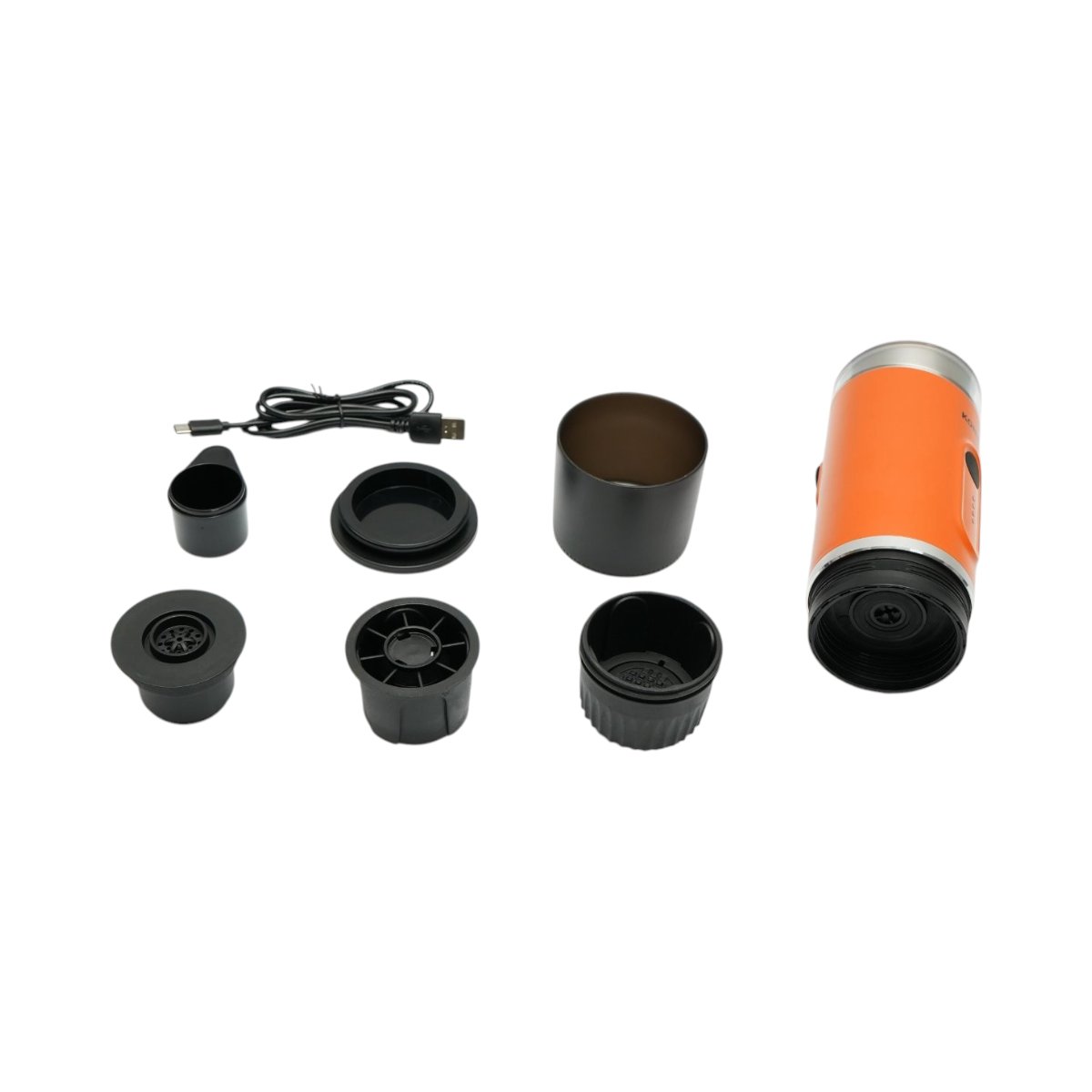 Aparat de cafea portabil cu acumulator 9000mAh, 12V, 140W, incalzire apa, presiune 15 bar, rezervor apa 90ml, cafea macinata, capsule Nespresso - imagine 3