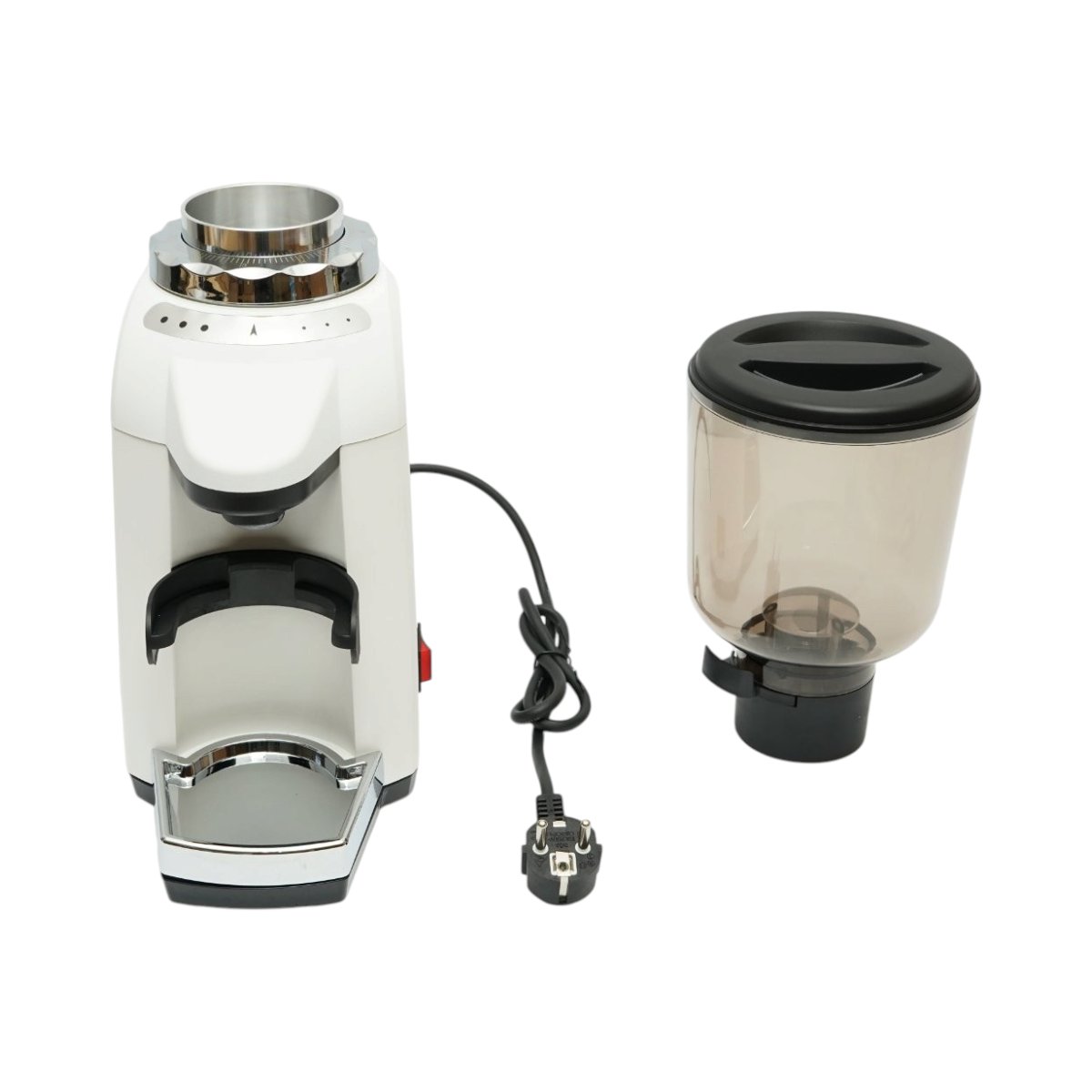 Rasnita electrica de cafea automata 180W, 220V, reglaj macinare 80 trepte, bavuri plate 50mm, recipient boabe 500g - imagine 3