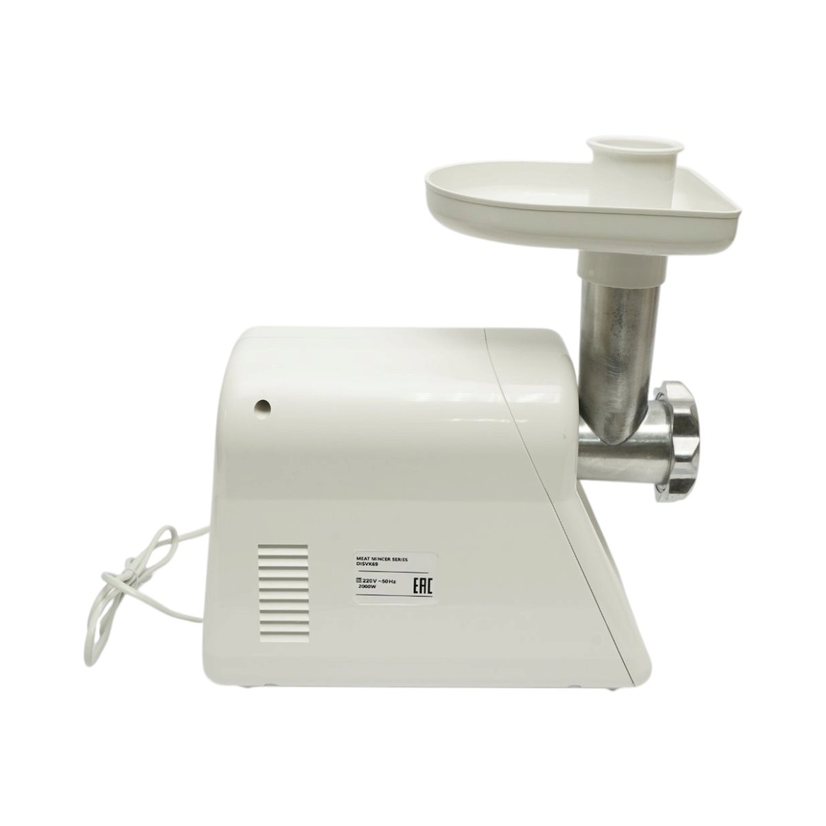 Masina de tocat carne electrica 2000W, 220V, cutit inox, adaptor carnati, 2 site inox 5mm si 7mm incluse - imagine 6