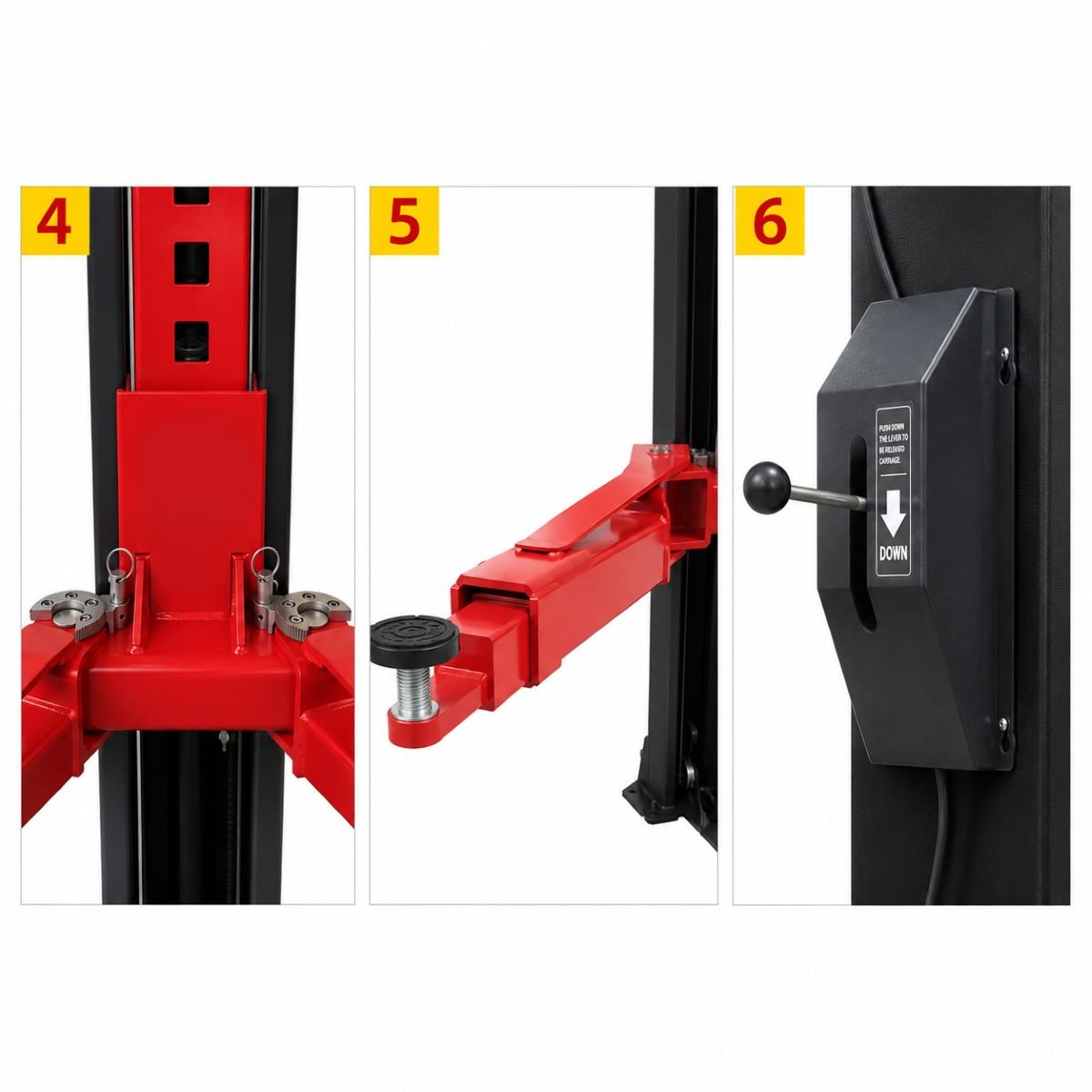 Elevator auto cu 2 coloane 380V, 2.2kW, capacitate ridicare 3500kg, actionare mecanica, inaltime ridicare 1900mm - imagine 5