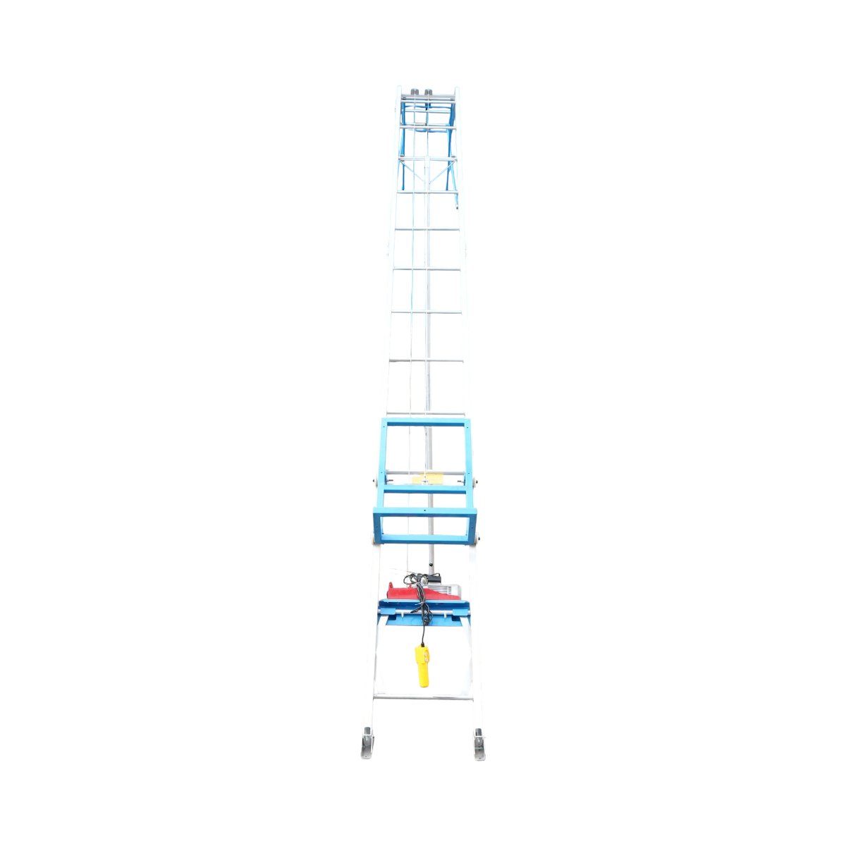 Lift electric 19m pentru ridicare panouri solare fotovoltaice, carucior mobil, telecomanda, sarcina maxima 200kg - imagine 7
