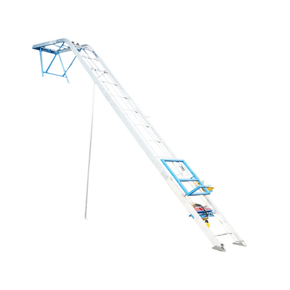 Lift electric 19m pentru ridicare panouri solare fotovoltaice, carucior mobil, telecomanda, sarcina maxima 200kg - imagine 5