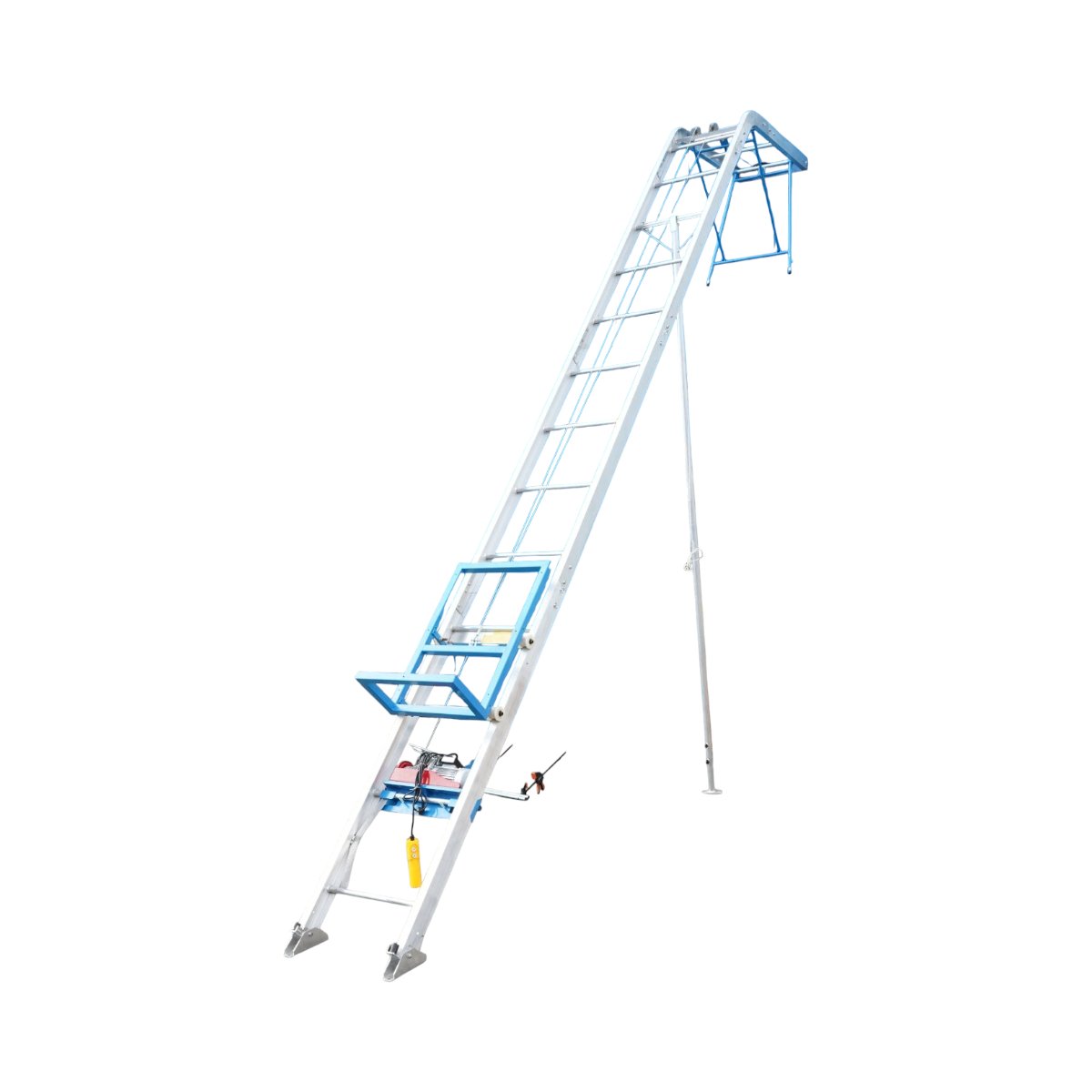 Lift electric 19m pentru ridicare panouri solare fotovoltaice, carucior mobil, telecomanda, sarcina maxima 200kg - imagine 6