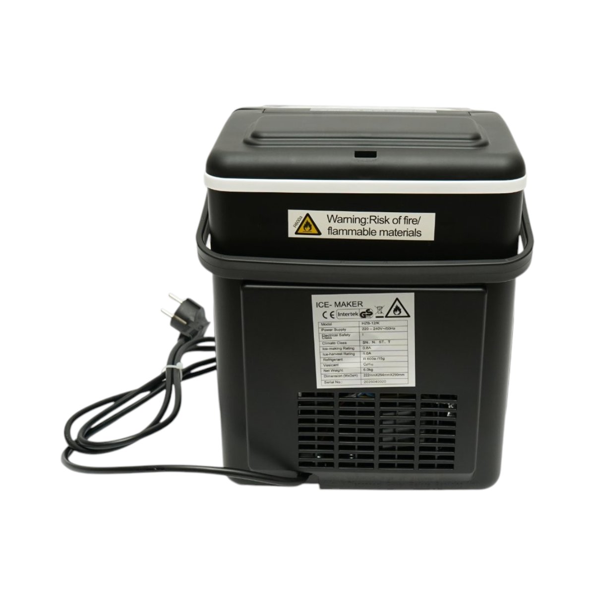 Aparat de facut gheata 12 kg/24h, rezervor apa 1.4L, cos colectare 600g, autocuratare - imagine 8