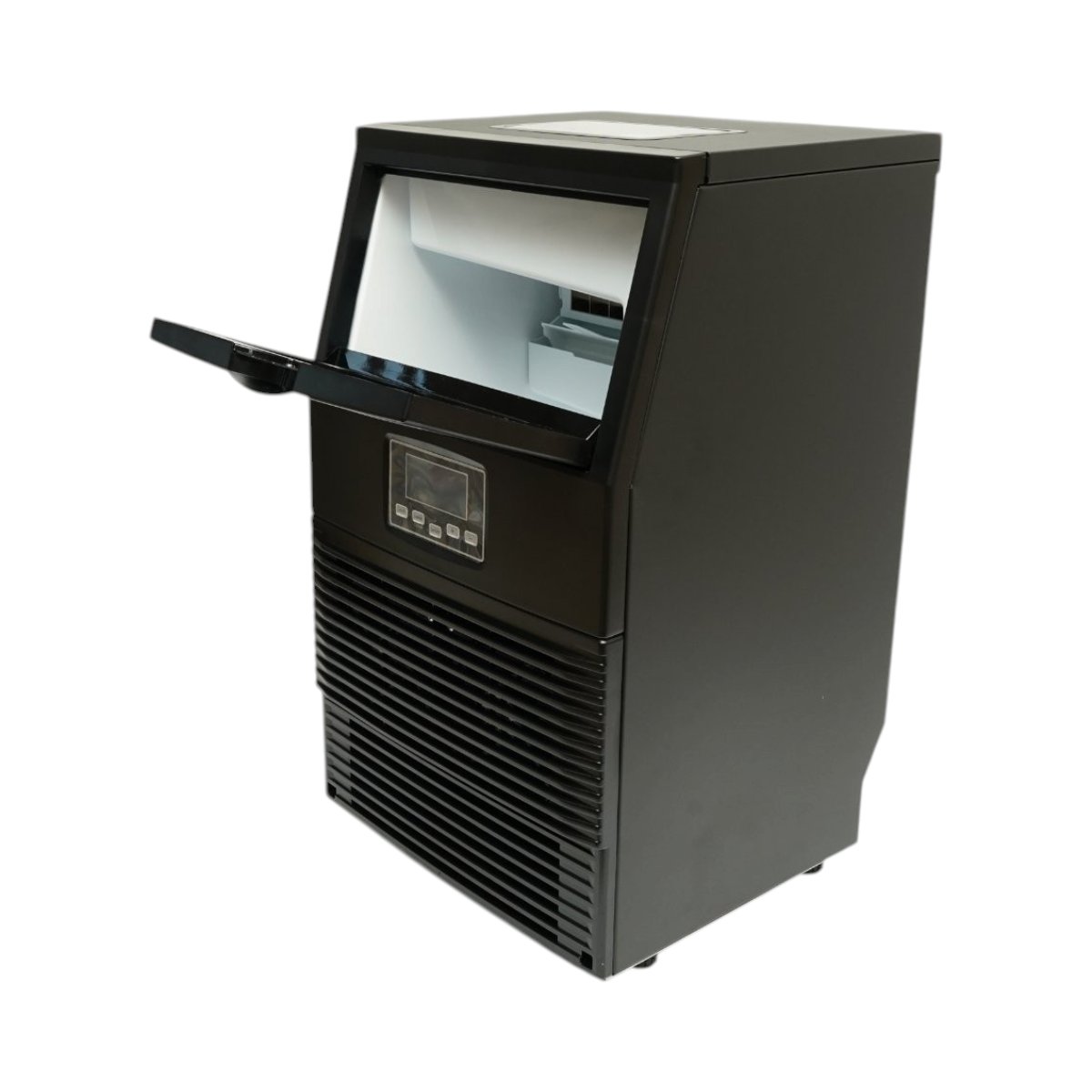 Masina de facut gheata profesionala 40 kg/24h, rezervor apa 3.5L, conexiune apa retea, cos colectare 4kg, autocuratare, afisaj LCD - imagine 5