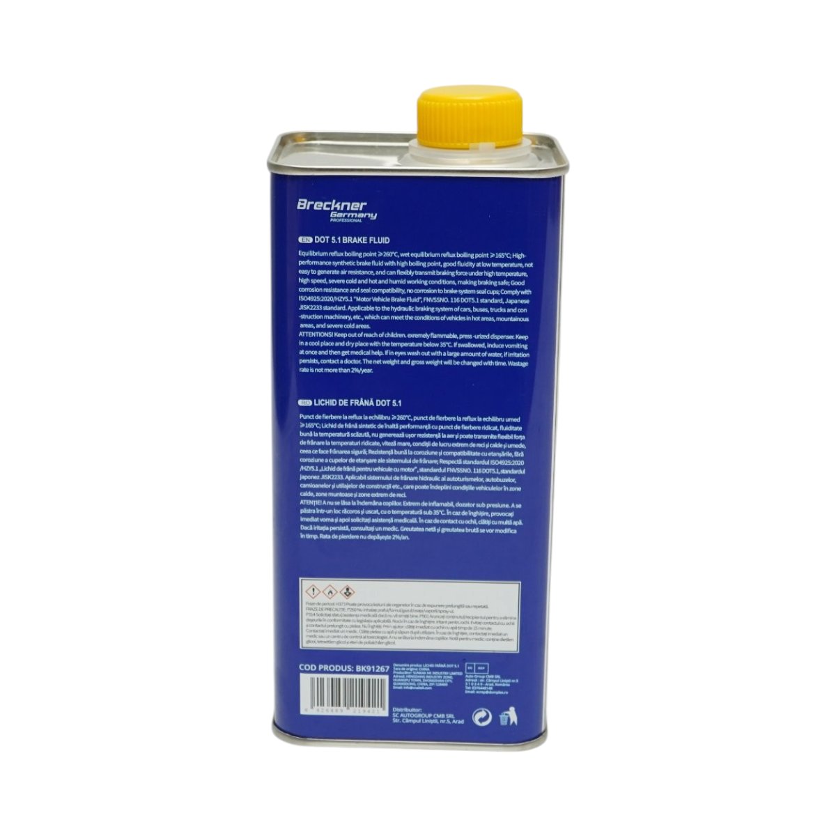Lichid de frana DOT5.1 1L Breckner Germany - imagine 3