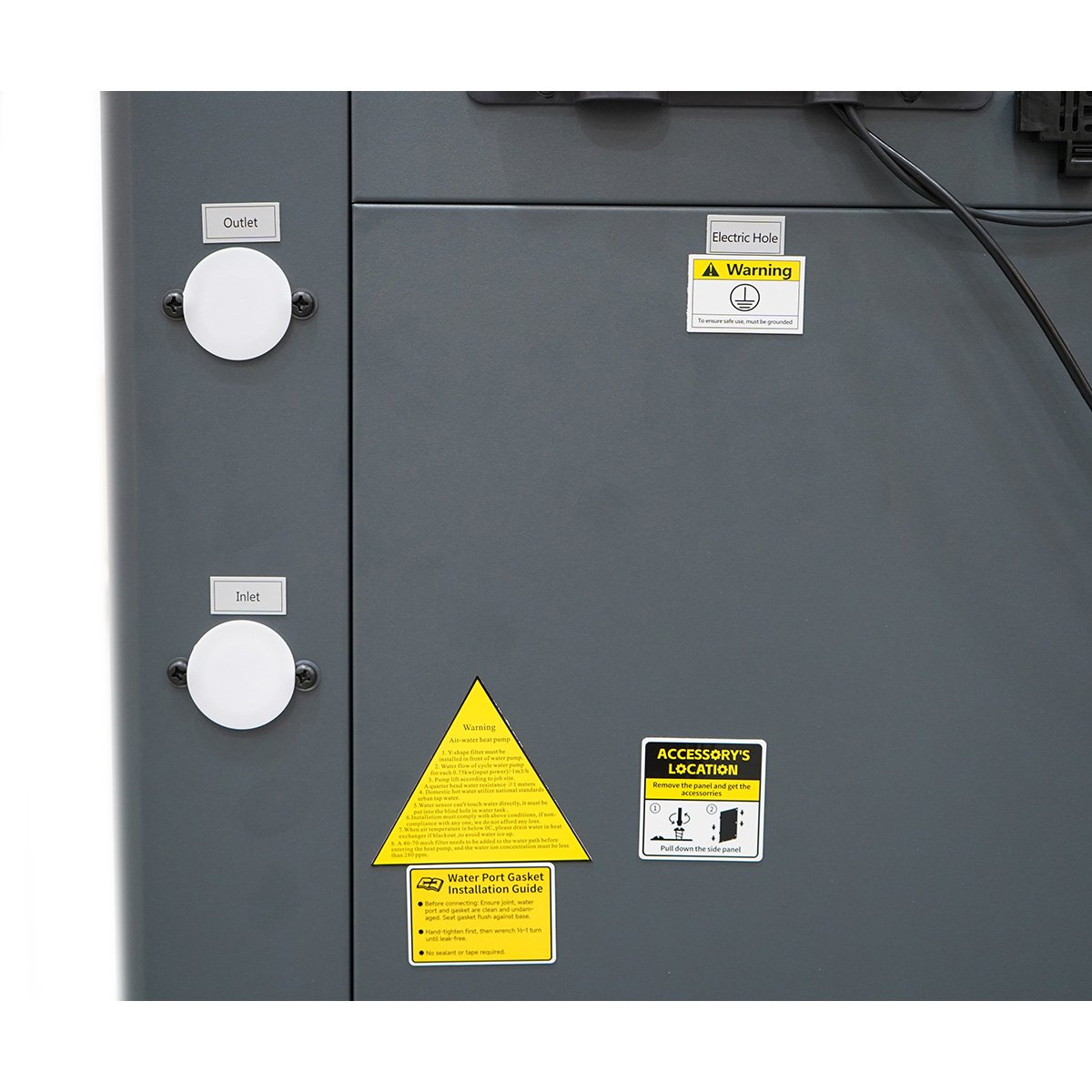 Pompa de caldura aer-apa monobloc 11.5kW, 220V, 75°C, R290 SPRSUN - imagine 7