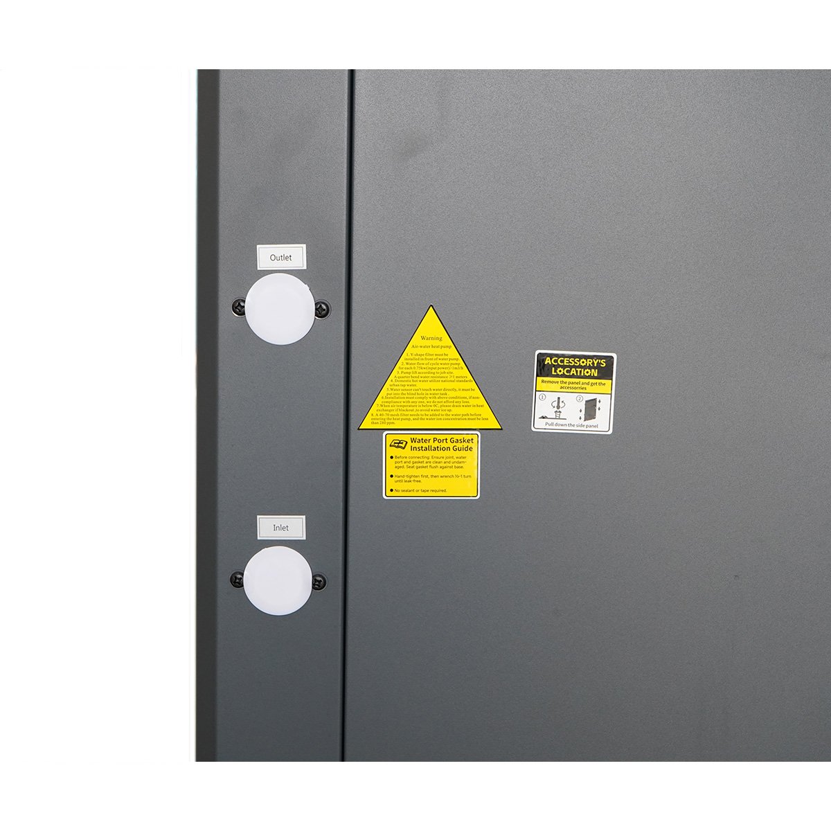 Pompa de caldura aer-apa monobloc 18.5kW, 380V, 75°C, R290 SPRSUN - imagine 8