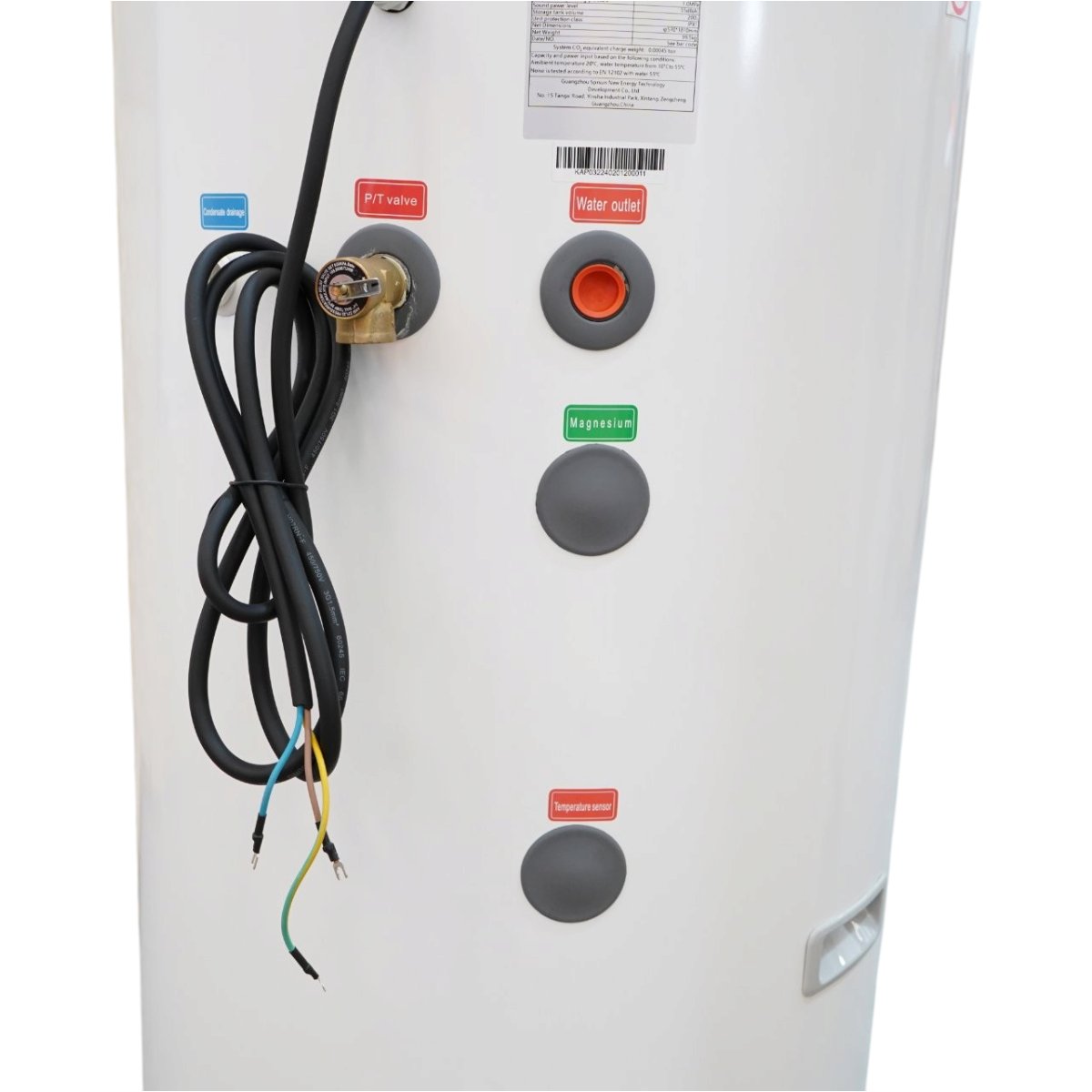 Pompa de caldura 2.5kW, 220V cu boiler apa calda incorporat 200L, 65°C, R290 SPRSUN - imagine 5