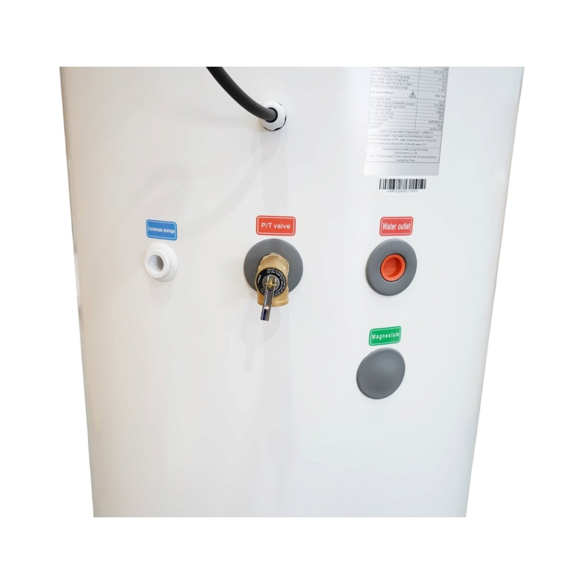 Pompa de caldura 3kW, 220V cu boiler apa calda incorporat 300L, 65°C, R290 SPRSUN - imagine 5