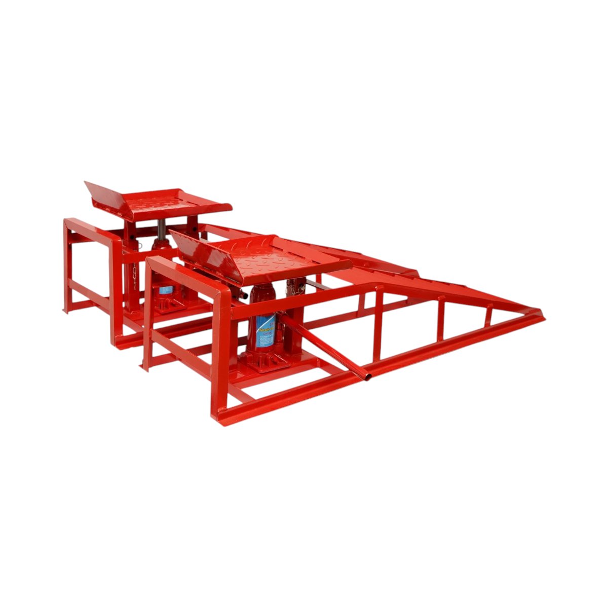 Set rampe auto metalice hidraulice 1140x350x240mm, sarcina maxima 2T - imagine 7