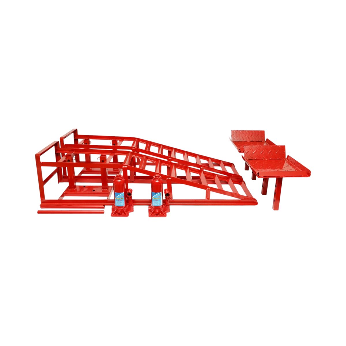 Set rampe auto metalice hidraulice 1140x350x240mm, sarcina maxima 2T - imagine 2
