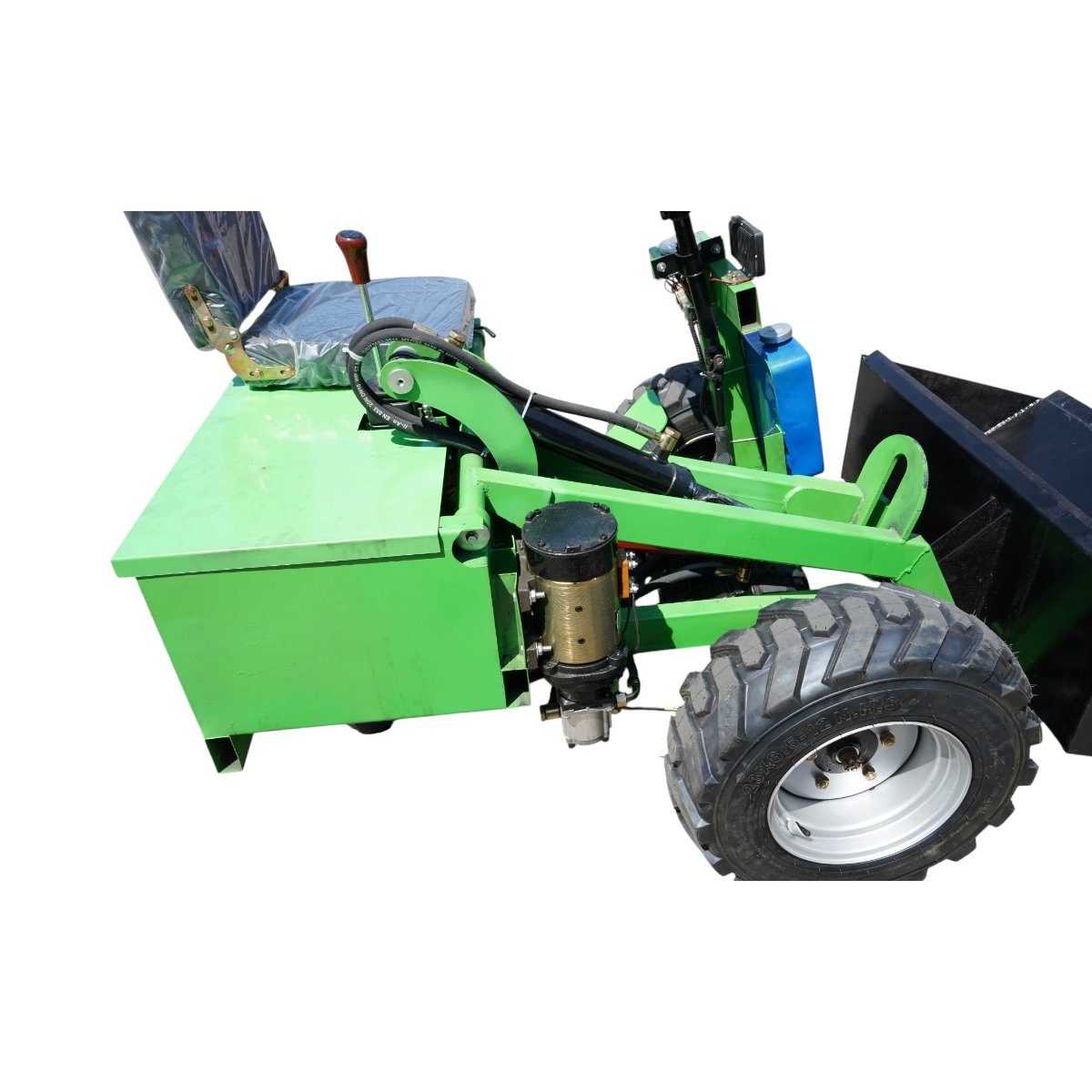 Mini incarcator frontal electric cu 3 roti, 2 motoare 2200W/1500W, baterie 48V/52Ah, capacitate ridicare 150kg, cupa 1000x550mm Breckner Germany - imagine 7