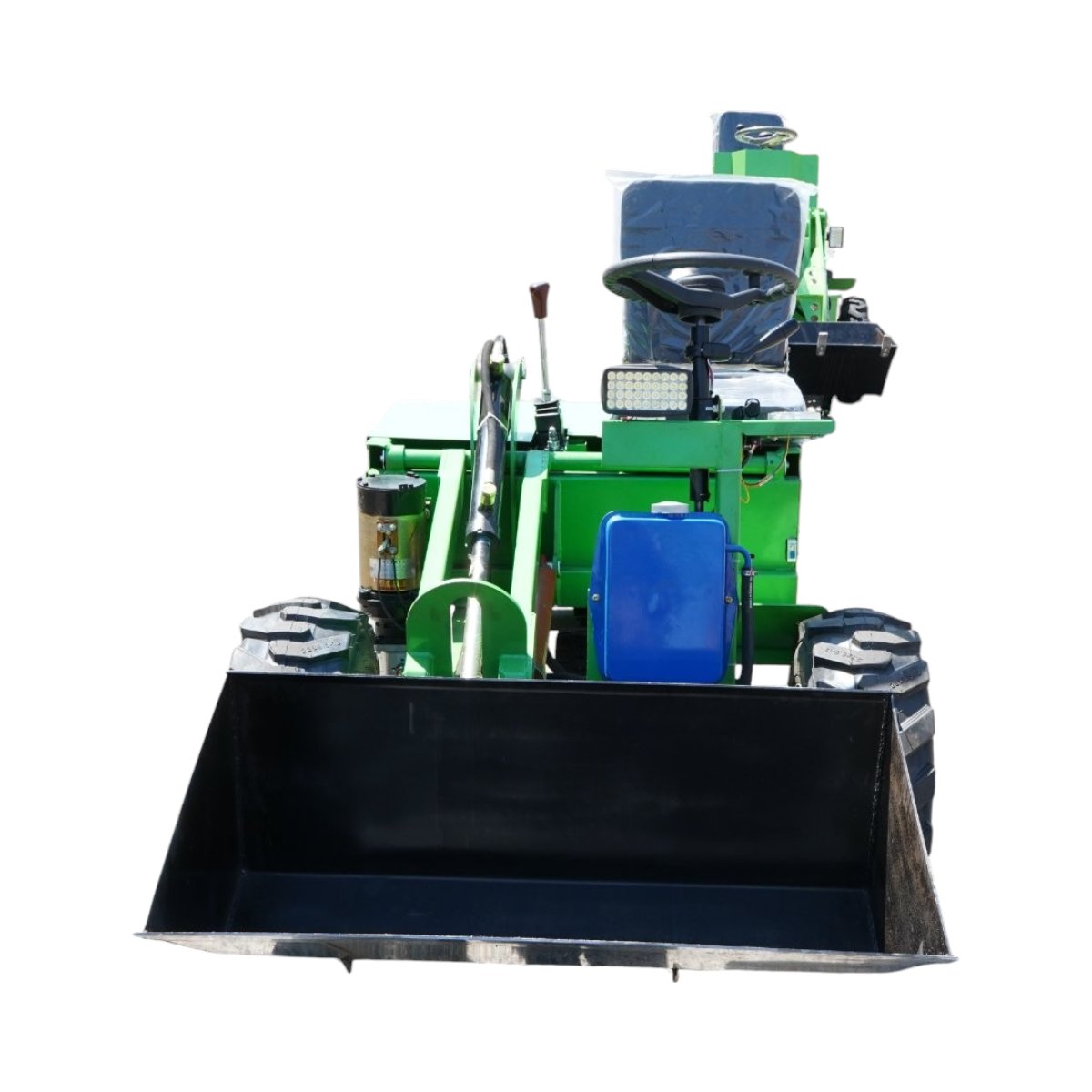 Mini incarcator frontal electric cu 3 roti, 2 motoare 2200W/1500W, baterie 48V/52Ah, capacitate ridicare 150kg, cupa 1000x550mm Breckner Germany - imagine 3