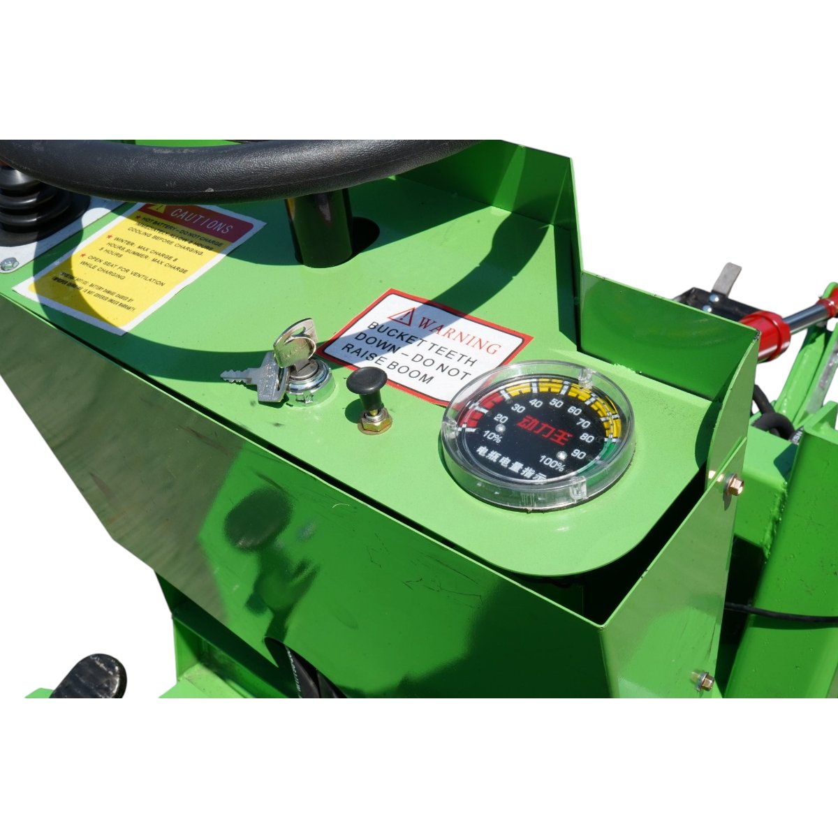 Mini incarcator frontal electric articulat 4x4, 2 motoare brushless 2200W, baterie 60V/70Ah, capacitate ridicare 400kg, latime cupa 1000mm Breckner Germany - imagine 9