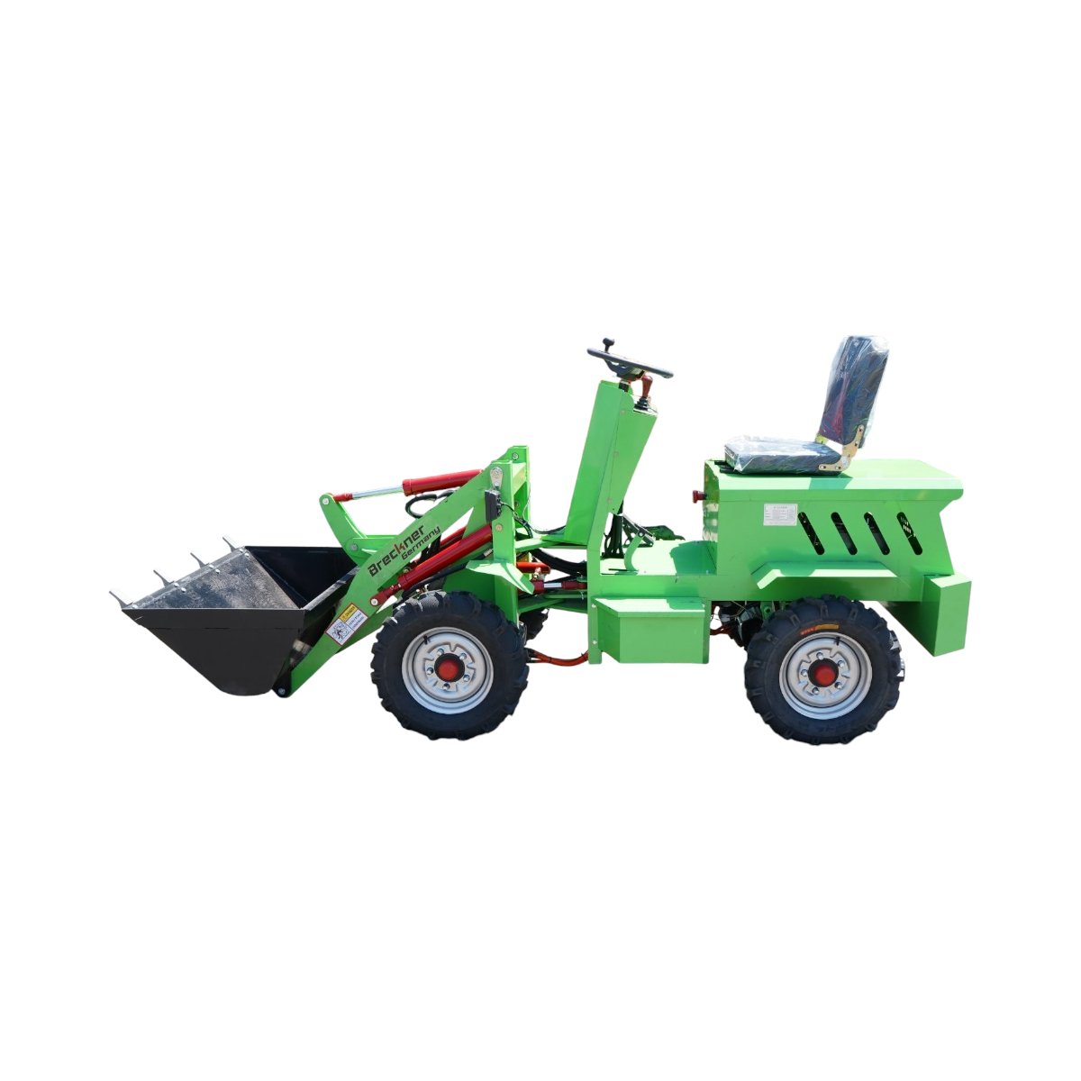 Mini incarcator frontal electric articulat 4x4, 2 motoare brushless 2200W, baterie 60V/70Ah, capacitate ridicare 400kg, latime cupa 1000mm Breckner Germany - imagine 2