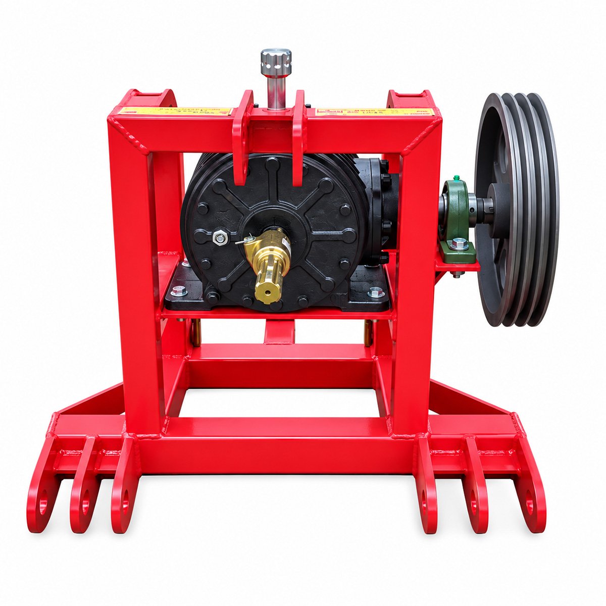 Cadru metalic pompa apa centrifuga WK88 cu suport motor, reductor, transmisie pe curea, prindere in 3 puncte si cardan inclus - imagine 6
