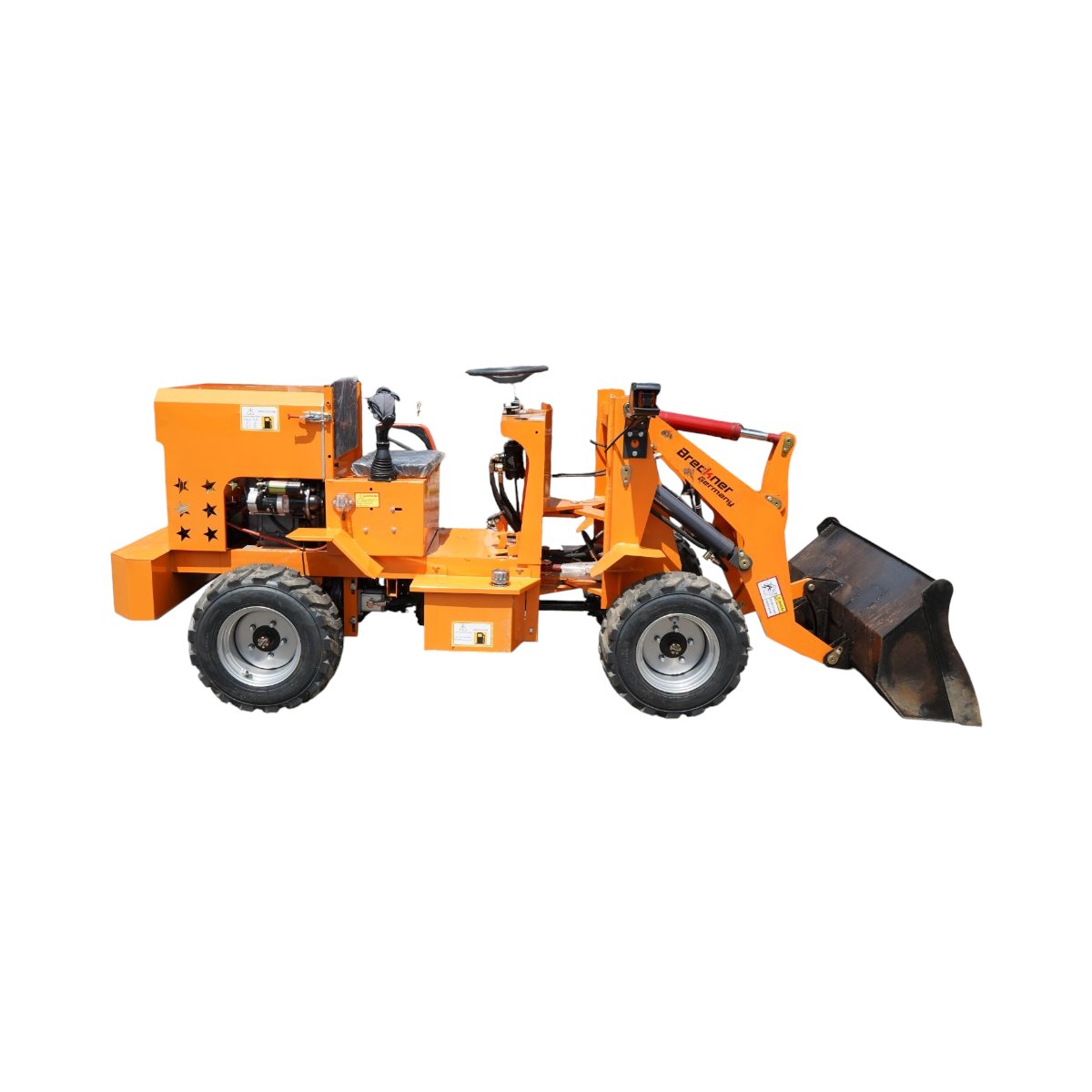 Mini incarcator frontal articulat 4x4, motor diesel 32CP, capacitate ridicare 500kg, latime cupa 1000mm Breckner Germany - imagine 4