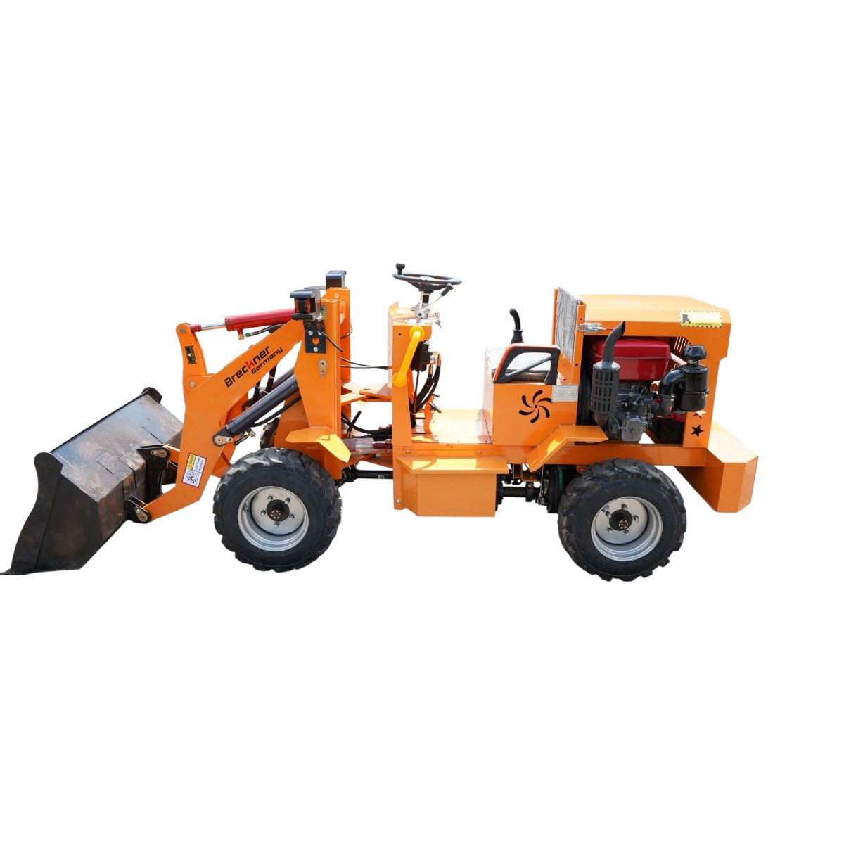 Mini incarcator frontal articulat 4x4, motor diesel 32CP, capacitate ridicare 500kg, latime cupa 1000mm Breckner Germany - imagine 2