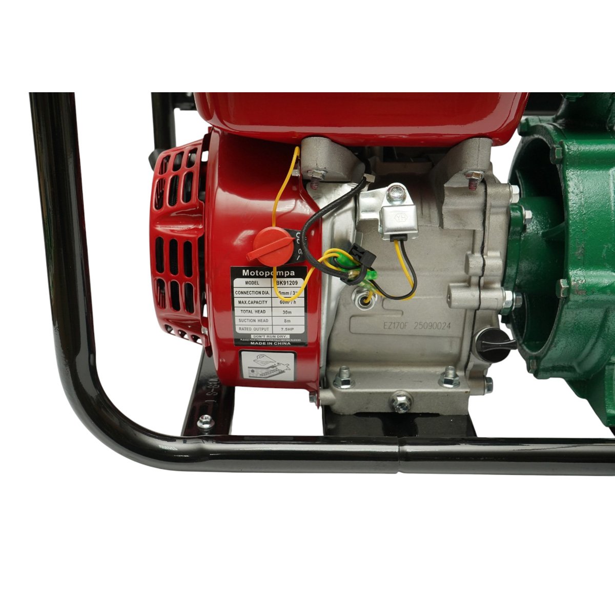 Motopompa apa pe benzina 7.5CP, 4T 212cc, 3 toli, debit 60m3/h, amorsare manuala, adancime aspiratie 8m, inaltime pompare 30m Breckner Germany - imagine 9
