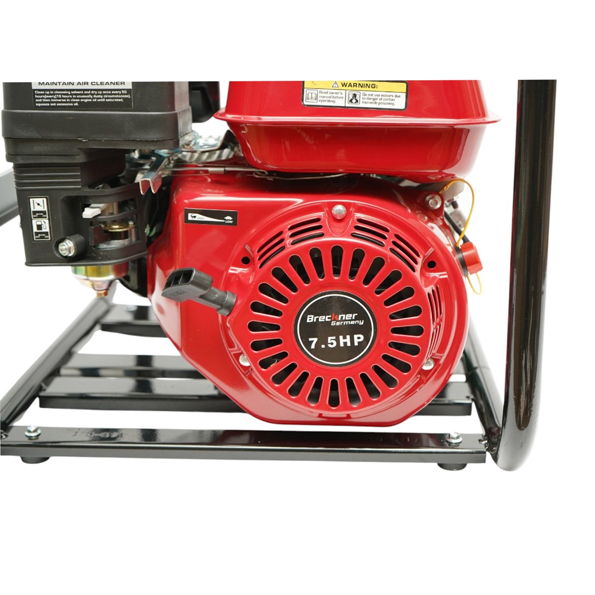 Motopompa apa pe benzina 7.5CP, 4T 212cc, 3 toli, debit 60m3/h, amorsare manuala, adancime aspiratie 8m, inaltime pompare 30m Breckner Germany - imagine 8