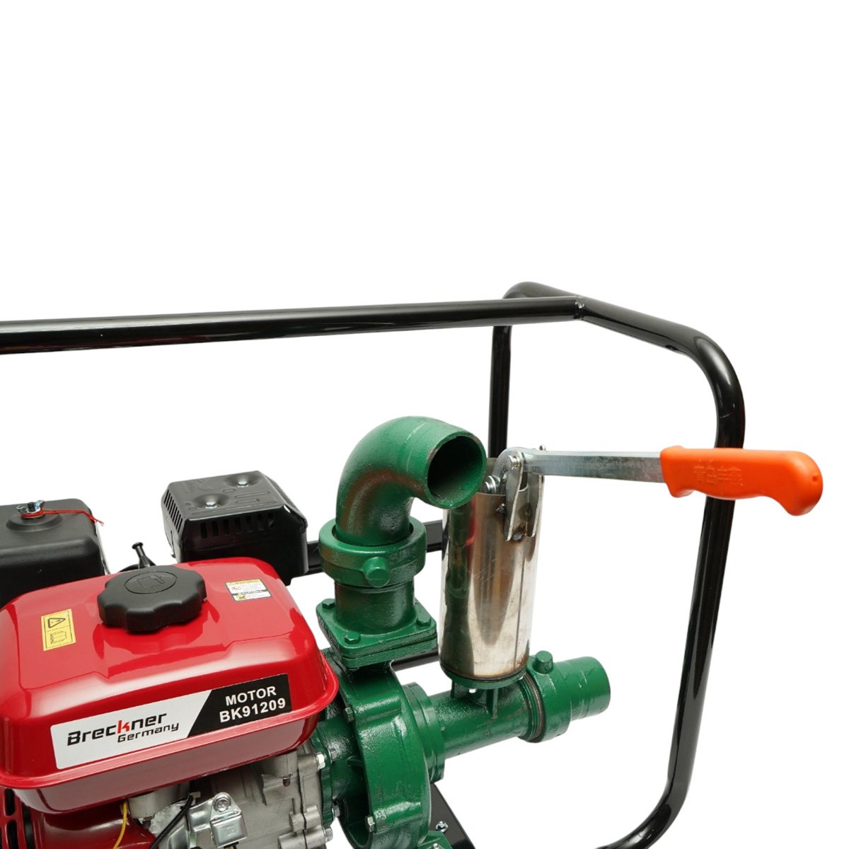 Motopompa apa pe benzina 7.5CP, 4T 212cc, 3 toli, debit 60m3/h, amorsare manuala, adancime aspiratie 8m, inaltime pompare 30m Breckner Germany - imagine 6