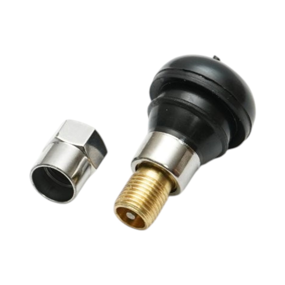 Valva roata auto tubeless 35mm premium EPDM TR412 cromata - imagine 3
