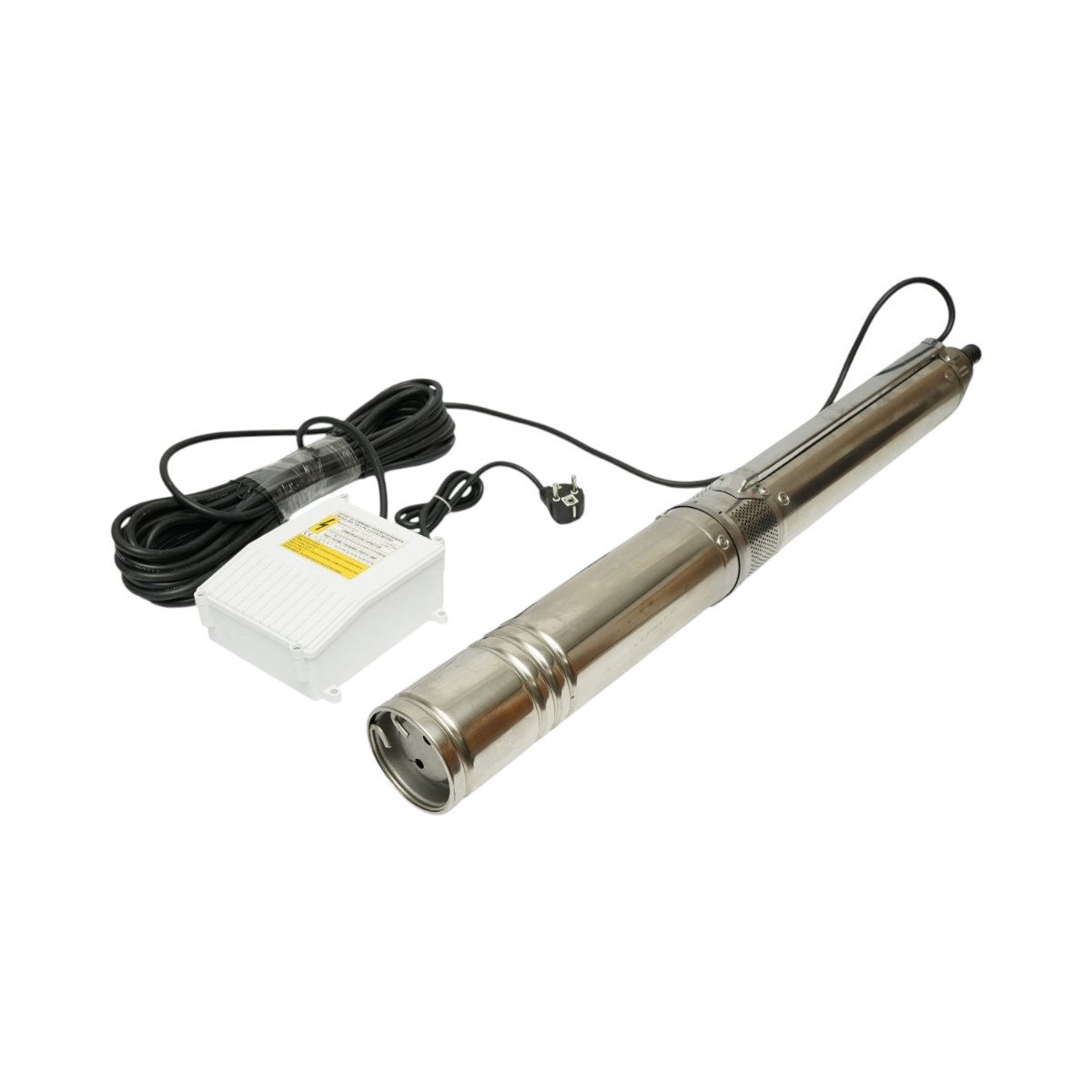 Pompa apa submersibila inox 1.5kW, 220V, D100mm, debit 5 m3/h, inaltime refulare 60m, 9 turbine ceramice, racire pe ulei, panou de control K90QJD2-60/9-1.5 Breckner Germany - imagine 5