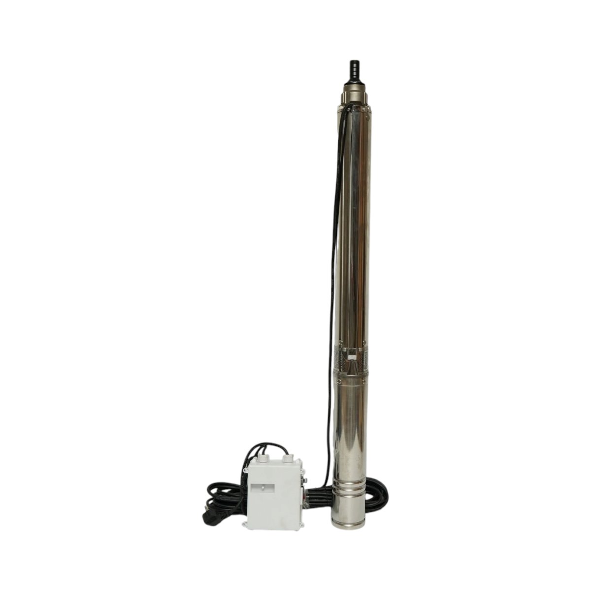 Pompa apa submersibila inox 2.2kW, 220V, D100mm, debit 6 m3/h, inaltime refulare 105m, 15 turbine ceramice, racire pe ulei, panou de control K90QJD2-105/15-2.2 Breckner Germany - imagine 4