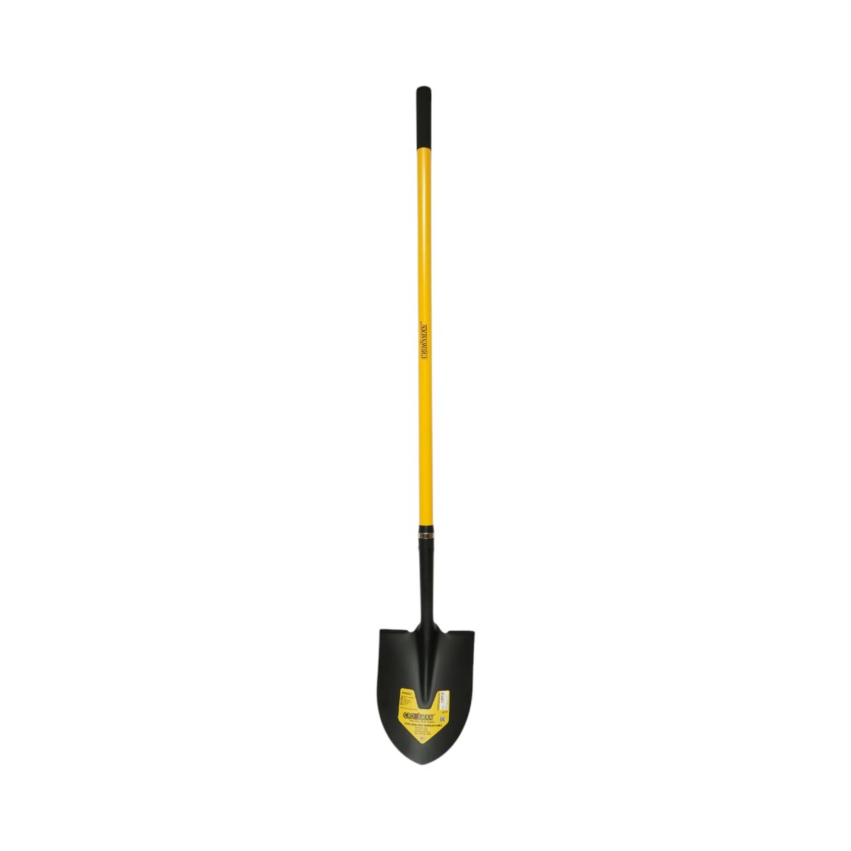 Lopata otel cu varf ascutit tip cazma 220x290x1500mm, coada din fibra de sticla Crownman