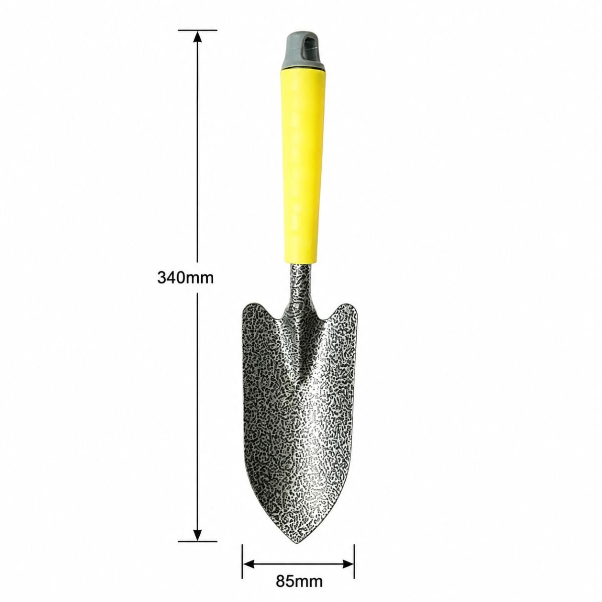 Lopatica gradina otel carbon cu varf ascutit 85x340mm, maner ergonomic PP Crownman - imagine 2
