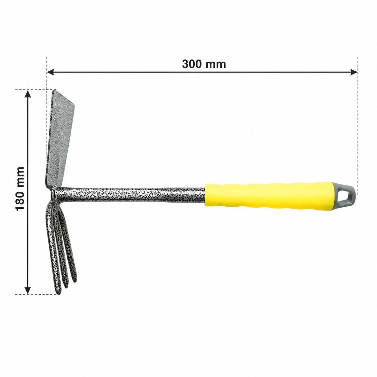 Sapaliga dubla de gradina din otel carbon 180x300mm, maner ergonomic PP Crownman - imagine 2