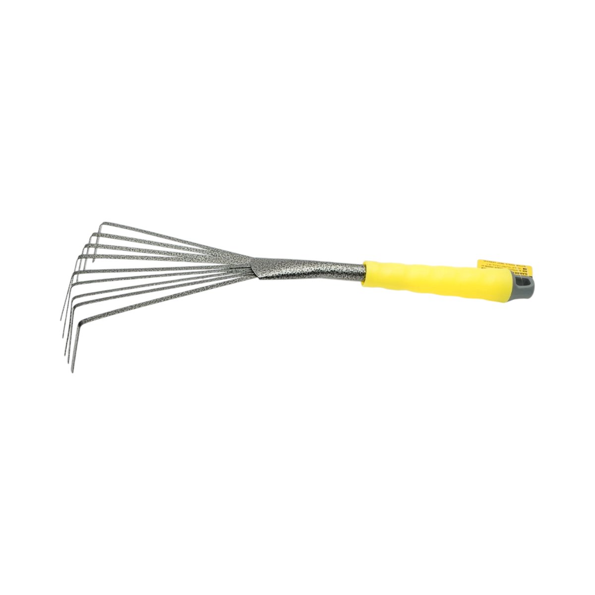 Grebla de gradina evantai cu 9 dinti flexibili din otel carbon 145x350mm, maner ergonomic PP Crownman - imagine 3