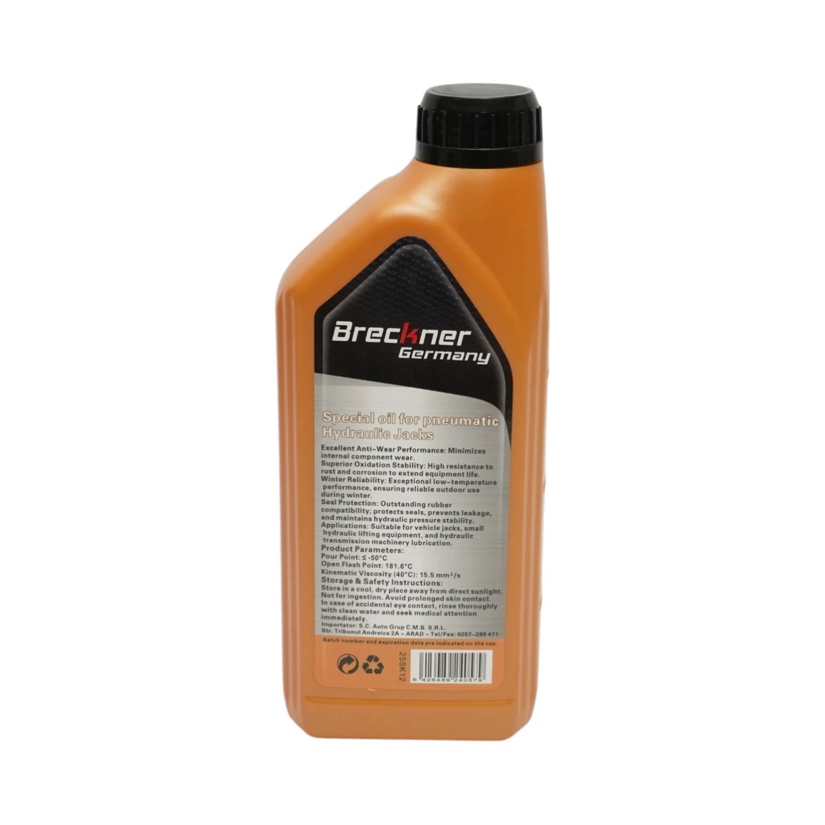 Ulei special pentru cric pneumatic hidraulic transparent 1L Breckner Germany - imagine 3
