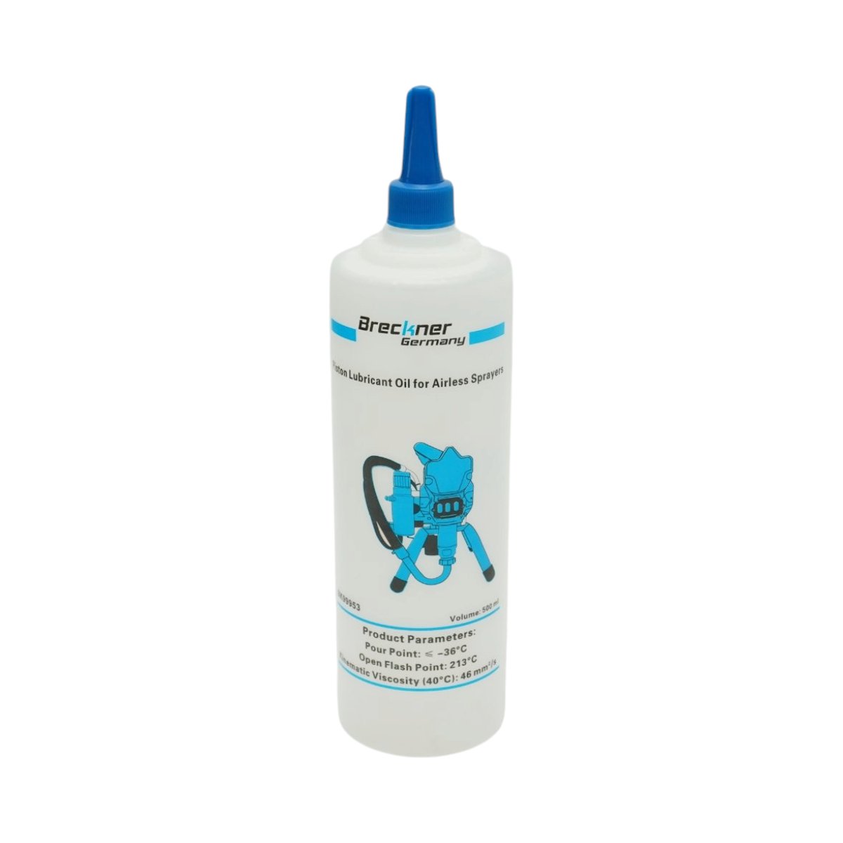 Ulei lubrifiant ungere piston pompa de vopsit airless transparent 500ml Breckner Germany