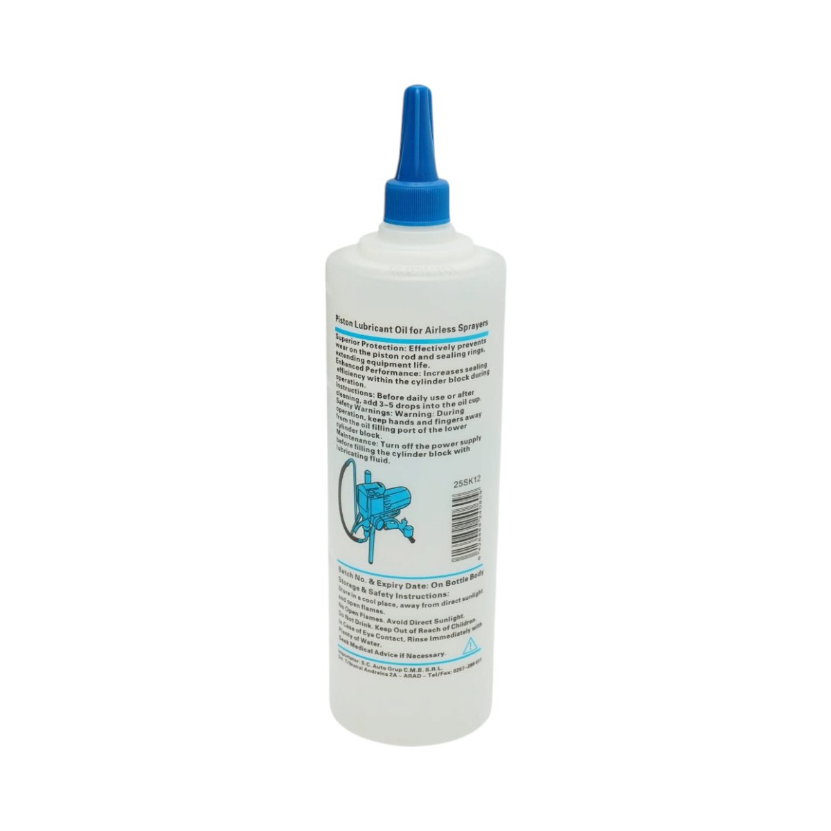 Ulei lubrifiant ungere piston pompa de vopsit airless transparent 500ml Breckner Germany - imagine 2