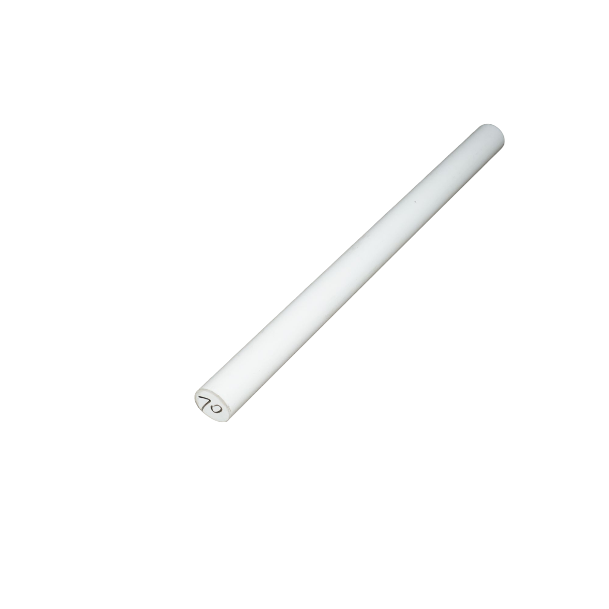 Bara teflon, PTFE, politetrafluoretilena alba 80x330 mm 2.95 kg