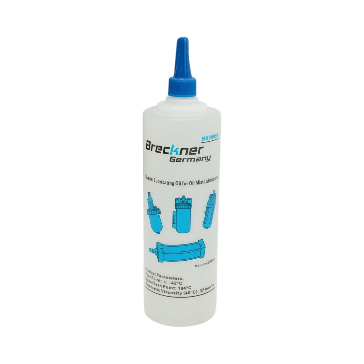 Ulei lubrifiant pentru scule pneumatice si lubrificatoare cu ceata de ulei transparent 500ml Breckner Germany